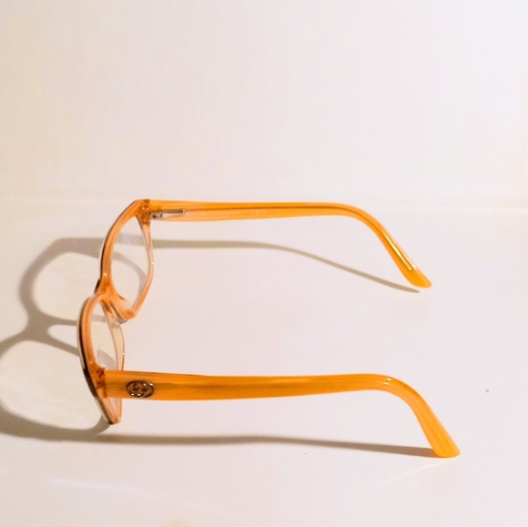 Vintage Gucci Eyeglasses GG 3151 RS8 Brown Coral Rectangular Frame Eyeglasses - Picture 3 of 10